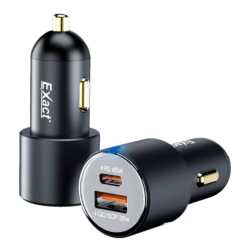 Exact 100W Car Fast Charger Adaptor, EX1104