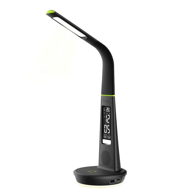 Goui Nuru Plus D Ultra Lamp With Speaker, Wireless Charging, Night Light Function, Black