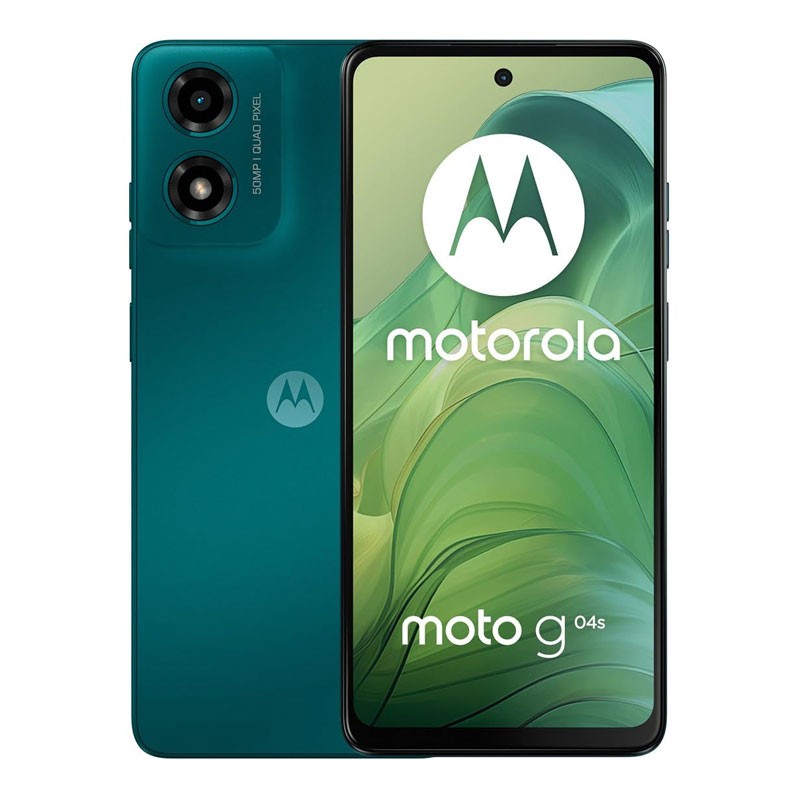 Motorola G04S 4G, 4GB RAM, 128GB Storage, 6.6 Inch 90 Hz Display, 50MP Camera, Dolby Atmos, FM Radio, Dual SIM, 5000mAh Battery, 15W Charging, Corning Gorilla Glass 3, Android Smartphone, Sea Green