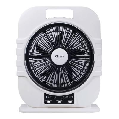 Clikon, Over Charge Protection, 12 Inch Rechargeable Box Fan With LED Light, CK222603