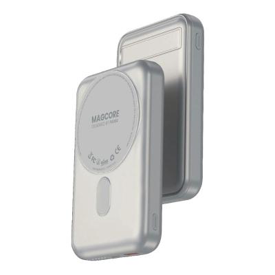 Pawa MagCore Magsafe 10000mAh Power Bank With Built In Stand, Titanium, PW-PBMGSF20-TT03
