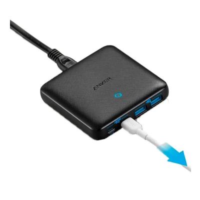Anker 543 PowerPort Atom 3 Slim, 65W, PD, 4 Port Fast Charging Station, A2667K14