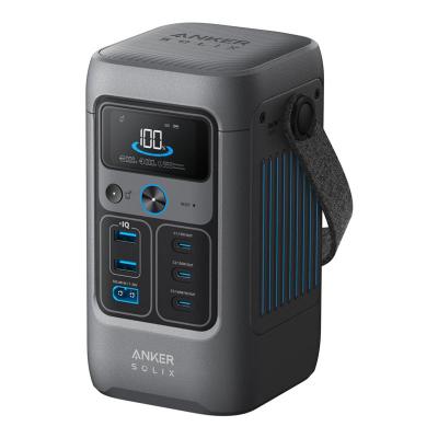 Anker Solix C200, 60,000mAh, LiFePO4 Battery, 200W Solar Generator, 5 Device Charging Ports, 192Wh DC Portable Power Bank Station, A17270Z103