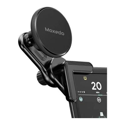 Moxedo Clip On Magnetic Bracket Floating Screen Magnetic Phone Holder 90 Degree Base Angle With Adhesive Metal Plates, ‎MX-CM056