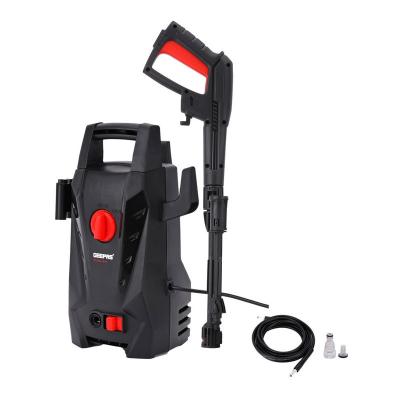 Geepas, Carbon Brush Motor, 1400W, 6.5 L/min Maximum Flow, Includes Spray Gun With Adjustable Nozzle, 5M Cord And Hose, Removing All Type Dust Mud Dirt, 110bar High Pressure Washer, GPW1411EL-24003