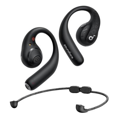 Anker Soundcore AeroFit Pro, IPX5 Water Resistant With SweatGuard, 46H Playtime, Wireless Bluetooth Secure Open Ear Sport Earbuds, Black, A3871H1103