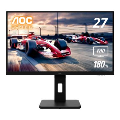 AOC, Pivot And Height Adjustable, Console Gaming Ready, AMD FreeSync, HDR10, 180Hz 1ms, HDMI 2.0, Display Port, Full HD 27 inch Gaming Monitor, 27G15N03