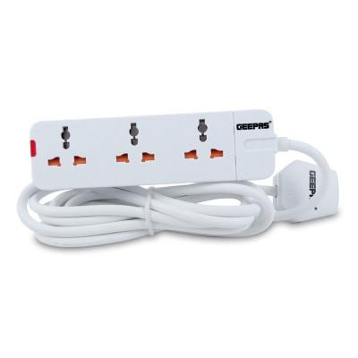 Geepas, Charge Multiple Devices With Child Safe, Extra Long Cord And Over Current Protected, 13A, 3 Way Extension Socket, GES5801103
