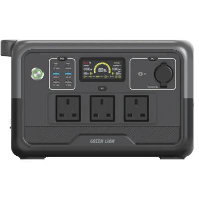 Green Lion PGX800 Power Station 768Wh 30000mAh LiFePO4, 800W AC Output, Fast AC & Solar Recharge – GNPGX800PSBK