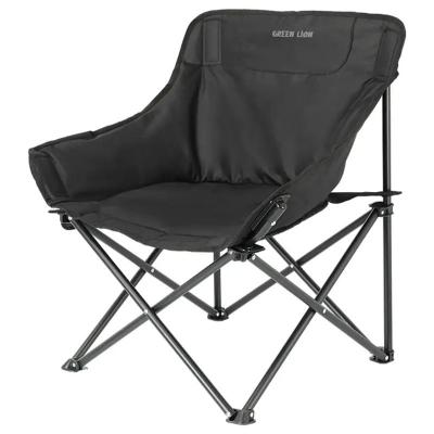 Green Lion Ranger Foldable Camping Chair with Carry Bag, Steel Frame, Anti-Slip Base, X Frame Support, Up to 100kg Load Capacity, Quick Setup, Black03