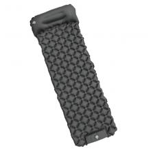 Green Lion Inflatable Air Mattress with 100 kg Load Capacity, Built-in Foot Pump, Ergonomic Design, 90 Seconds Inflation Time, Waterproof, Built-in Pillow, Black03