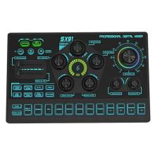 Mixer Audio SX91 Professional USB Audio Interface, 32 bit DSP, 48V Phantom Power, Multi Channel Mixing, SX91