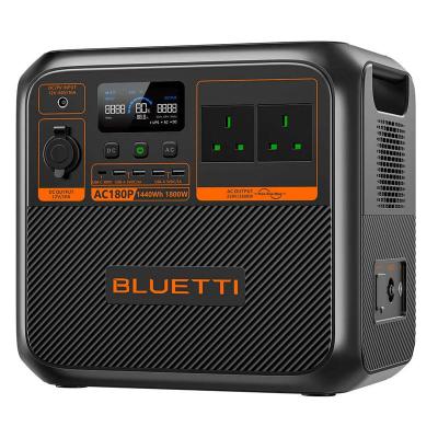 BLUETTI AC180P Portable Power Station, 1440Wh LiFePO4, 1800W Pure Sine Wave Inverter, Turbo AC Charging, Solar Input 500W, Backup & Outdoor Power03