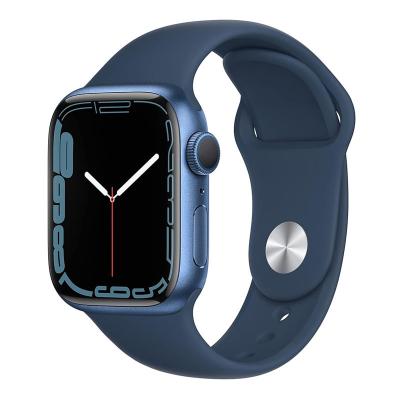 Apple Watch Series 7, GPS, 41mm, Blue Aluminium Case, Wireless charging, Water resistant Smart Watch