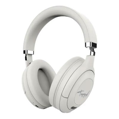 Pawa Tranquil, Dual Mode, Type C Charging, Deep Bass, Foldable Design, Microphone, ANC, Over Ear Bluetooth Wireless Headphone, White03